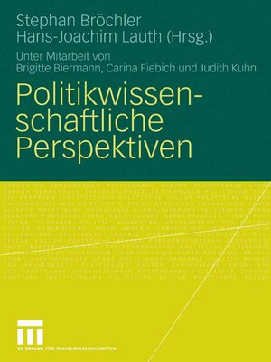 cover image of Politikwissenschaftliche Perspektiven